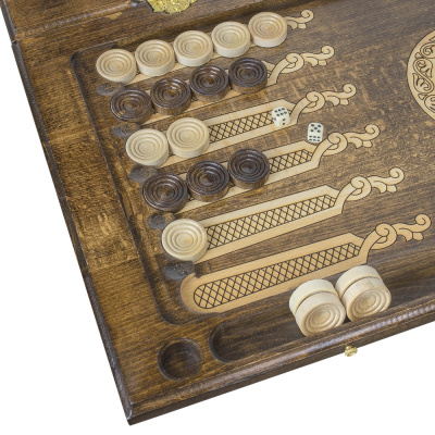 картинка Нарды резные "Бесконечность" 60, Mkhitaryan от магазина Gamesdealer.ru