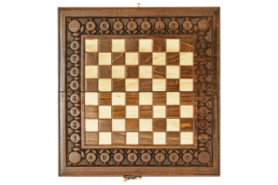 картинка Шахматы + нарды резные с гранатами 60, Haleyan от магазина Gamesdealer.ru