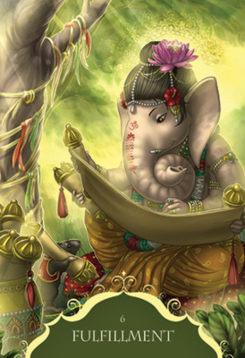 картинка Карты Таро "Whispers of Lord Ganesha" Blue Angel / Оракул Шёпот Бога Ганеши от магазина Gamesdealer.ru