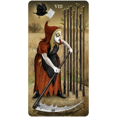 картинка Карты Таро "Deviant Moon Tarot Miniature Borderless" US Games / Девиантное Лунное Таро Миниатюрное от магазина Gamesdealer.ru