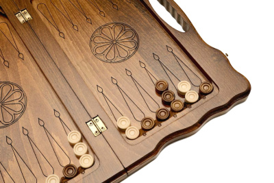 картинка Нарды резные "Арарат и Хор Вирап" с ручкой 40, Haleyan от магазина Gamesdealer.ru