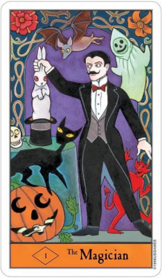 картинка Карты Таро "Halloween Tarot" US Games / Таро Хэллоуина от магазина Gamesdealer.ru