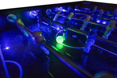 картинка Настольный футбол (кикер) «Azure» (148x78x87 см, черный) от магазина Gamesdealer.ru