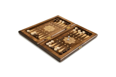 картинка Нарды резные "Золотой узор 4" 40, Mirzoyan от магазина Gamesdealer.ru