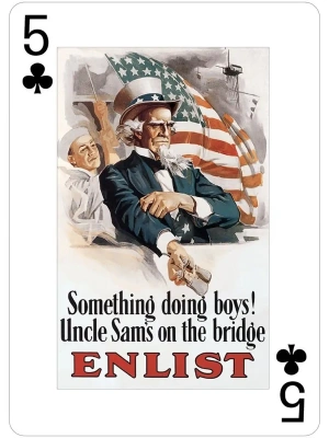 картинка Карты "USA Posters of World Wars I and II Poker Deck" от магазина Gamesdealer.ru