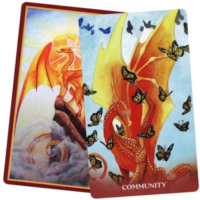 картинка Карты Таро "Universal Dragon Oracle" Blue Angel / Оракул Вселенского Дракона от магазина Gamesdealer.ru