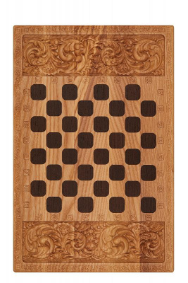 картинка Нарды+шашки "Иван-царевич на Сером Волке"дорожные из массива мореного ясеня 36x46 см от магазина Gamesdealer.ru