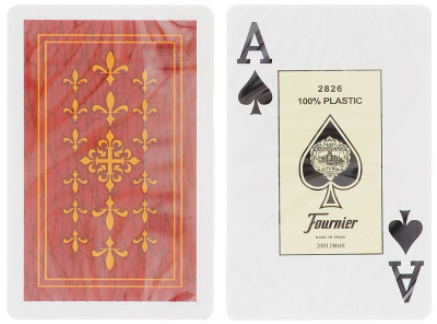 картинка Карты "Fournier Flor de Lis (2 Jumbo Index) - Bridge Twin plastik case" от магазина Gamesdealer.ru