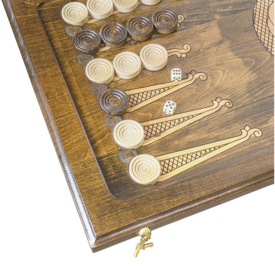 картинка Нарды резные "Бесконечность" 60, Mkhitaryan от магазина Gamesdealer.ru