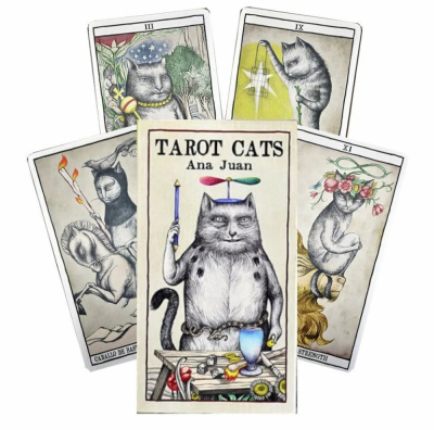 картинка Карты Таро "Fournier - Tarot Cats by Ana Juan" Fournier / Колода Котов от Аны Хуан от магазина Gamesdealer.ru