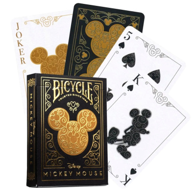 Карты "Bicycle Disney Mickey Standard Index black/gold" Карты "Bicycle Disney Mickey Standard Index black/gold"