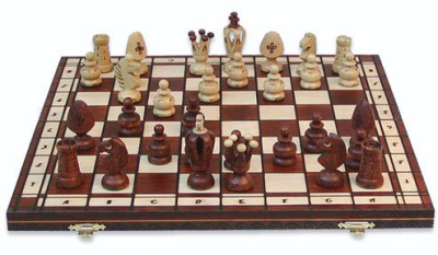 Шахматы "Королевские 48" (Польша, дерево, 48х24х5см), Madon