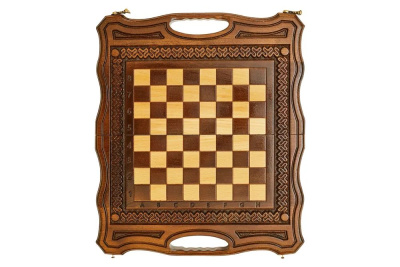 картинка Шахматы + нарды резные Бриз-2 40, Haleyan магазин Gamesdealer.ru являющийся официальным дистрибьютором в России  картинка Шахматы + нарды резные Бриз-2 40, Haleyan от магазина Gamesdealer.ru