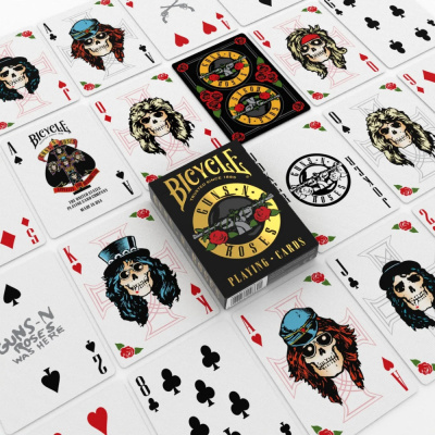 картинка Карты "Bicycle Guns N' Roses" магазин Gamesdealer.ru являющийся официальным дистрибьютором в России  картинка Карты "Bicycle Guns N' Roses" от магазина Gamesdealer.ru