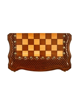 картинка Шахматы + нарды резные "Эндшпиль 2" 40, Simonyan от магазина Gamesdealer.ru