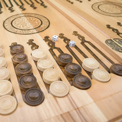 картинка Нарды "Армянский узор 1" инкрустация, Mkhitaryan от магазина Gamesdealer.ru