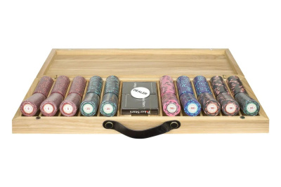 картинка Набор для покера Casino Royale на 500 фишек в кейсе из ясеня v2, Partida от магазина Gamesdealer.ru