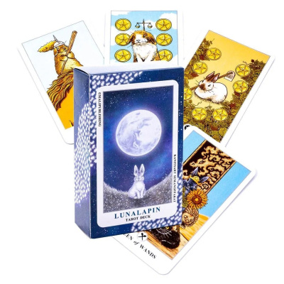 картинка Карты Таро "Lunalapin Tarot" 12x7 Reprint / Таро Лунный Кролик TAROMANIA от магазина Gamesdealer.ru