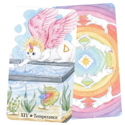 картинка Карты Таро "Caticorn Tarot Cards" US Games / Карты Таро Катикорна от магазина Gamesdealer.ru