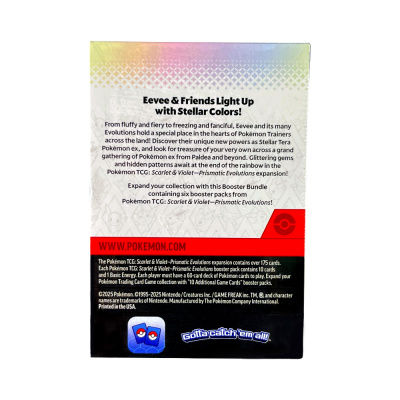 картинка Pokemon Scarlet & Violet: Prismatic Evolutions Booster Bundle for Pokemon TCG Набор бустеров Покемон от магазина Gamesdealer.ru