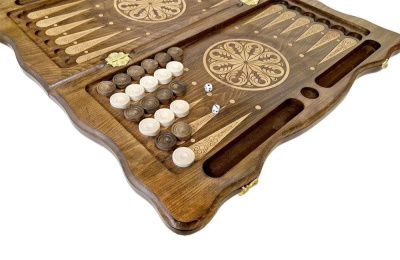 картинка Нарды резные "Тёмный Узор 2" 60, Mirzoyan от магазина Gamesdealer.ru