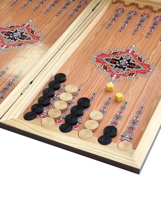 картинка Нарды + Шашки Сирия Шейхи малые (Россия, дерево, 40 см), Partida от магазина Gamesdealer.ru