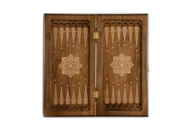 картинка Нарды резные "Золотой узор 3" 50, Mirzoyan от магазина Gamesdealer.ru