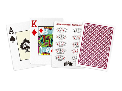 картинка Карты Copag Texas Holdem poker cards 100% plastic (Red) от магазина Gamesdealer.ru