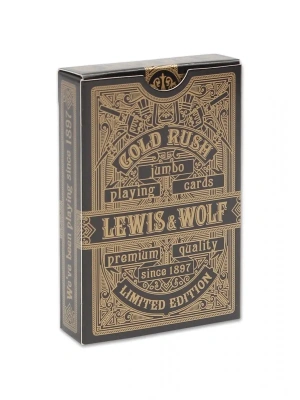 картинка Игральные карты серия "Lewis & Wolf" Gold Rush 54шт/колода(poker size index jumbo, 63*88 мм) от магазина Gamesdealer.ru