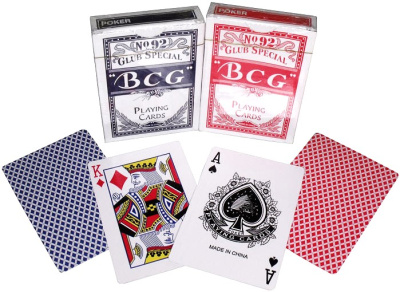 картинка Комплект из двух колод карт "BCG" red/blue от магазина Gamesdealer.ru