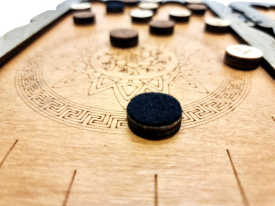 картинка Нарды Марс "Герб РФ" малые (деревянные, 40 см, Россия), Partida от магазина Gamesdealer.ru