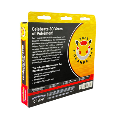 картинка Pokemon Scarlet & Violet: Pokemon Day 2026 Collection Box (ENG) Коллекционный набор 30 лет Покемон от магазина Gamesdealer.ru
