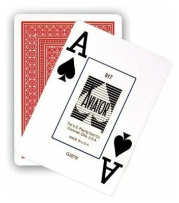 картинка Карты "Aviator Standard Index red/blue" от магазина Gamesdealer.ru