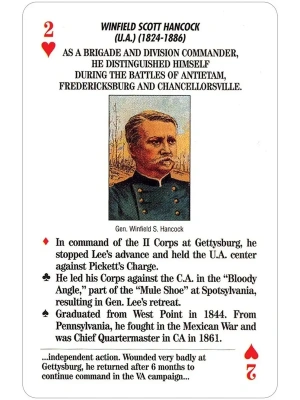 картинка Карты "Famous Generals of the Civil War Card Game" магазин Gamesdealer.ru являющийся официальным дистрибьютором в России  картинка Карты "Famous Generals of the Civil War Card Game" от магазина Gamesdealer.ru