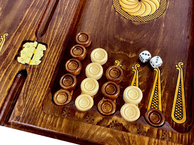 картинка Шахматы + нарды резные "Лоза" 40, Ustyan от магазина Gamesdealer.ru