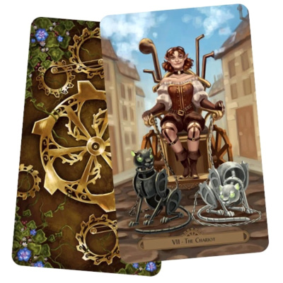 картинка Карты Таро "Steampunk Faerie Tarot Cards" Llewellyn / Таро Фейри в стиле Стимпанк магазин Gamesdealer.ru являющийся официальным дистрибьютором в России  картинка Карты Таро "Steampunk Faerie Tarot Cards" Llewellyn / Таро Фейри в стиле Стимпанк от магазина Gamesdealer.ru