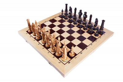 Шахматы "Роял", 60 см маркетри, Madon (деревянные, Польша)