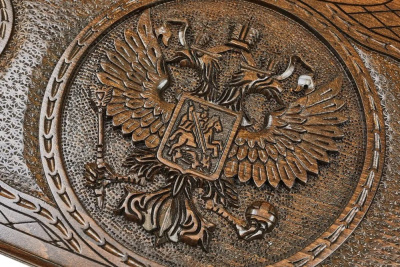 картинка Нарды резные "Герб РФ 3" с бронзой 60, Haleyan от магазина Gamesdealer.ru