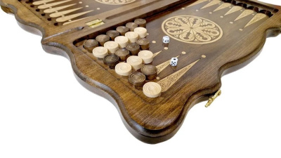 картинка Нарды резные "Тёмный Узор 2" 50, Mirzoyan от магазина Gamesdealer.ru