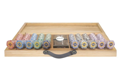 картинка Набор для покера Crown на 500 фишек в кейсе из ясеня v2, Partida  от магазина Gamesdealer.ru