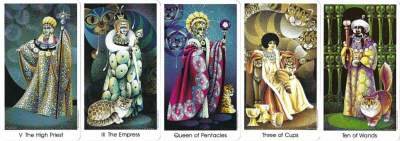 картинка Карты Таро "Tarot of the Cat People" US Games / Таро Кошачьего Народа от магазина Gamesdealer.ru