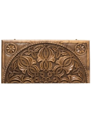 картинка Нарды резные "Орнамент" с цельным рисунком, Haleyan от магазина Gamesdealer.ru