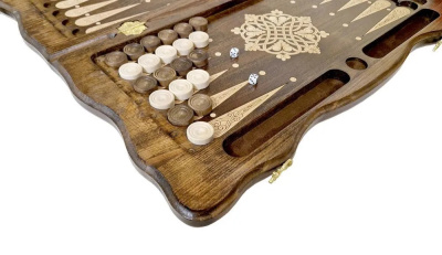 картинка Нарды резные "Тёмный Узор 6" 60, Mirzoyan от магазина Gamesdealer.ru