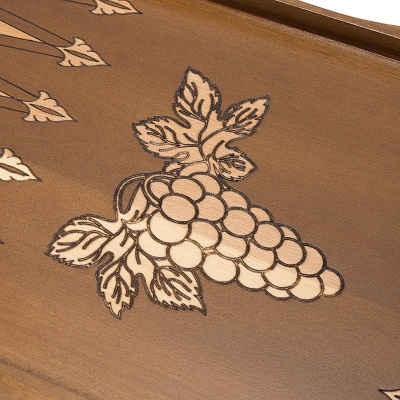 картинка Шахматы + нарды резные "Вардени" 60 с ручкой, Haleyan от магазина Gamesdealer.ru