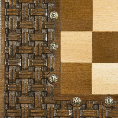 картинка Шахматы + нарды резные"Армянский Орнамент" 60, Haleyan от магазина Gamesdealer.ru