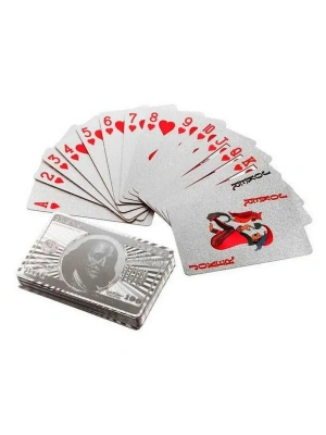 картинка Карты игральные Блеск (54 шт), серебряные от магазина Gamesdealer.ru