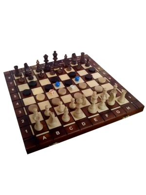 картинка Шахматы+Шашки+Нарды "Торнамент 4", Wegiel от магазина Gamesdealer.ru