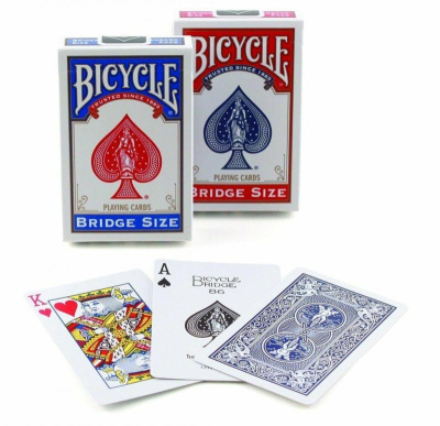 Карты "Bicycle Rider Back Bridge Size red/blue"