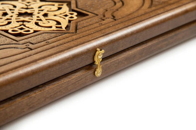 картинка Нарды резные "Золотой узор 3" 50, Mirzoyan от магазина Gamesdealer.ru