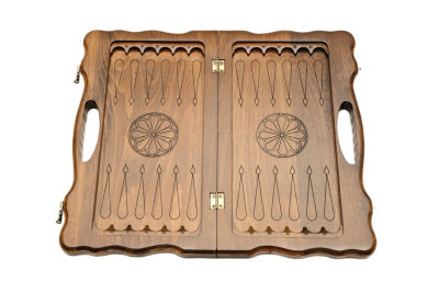 картинка Нарды резные "Арарат и Хор Вирап" с ручкой 40, Haleyan от магазина Gamesdealer.ru